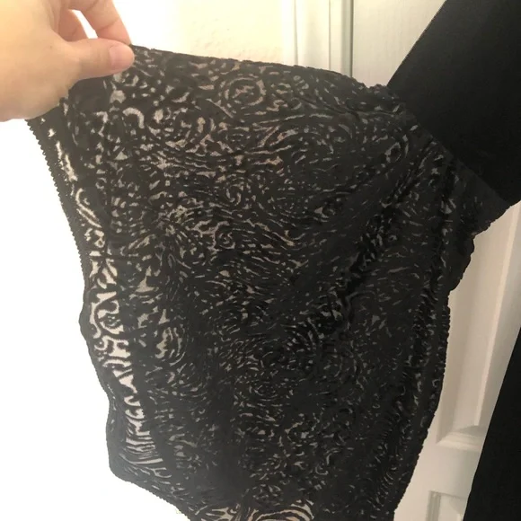 Vintage Lip Service Gothic Black and Red Dress - Picture 3 of 8